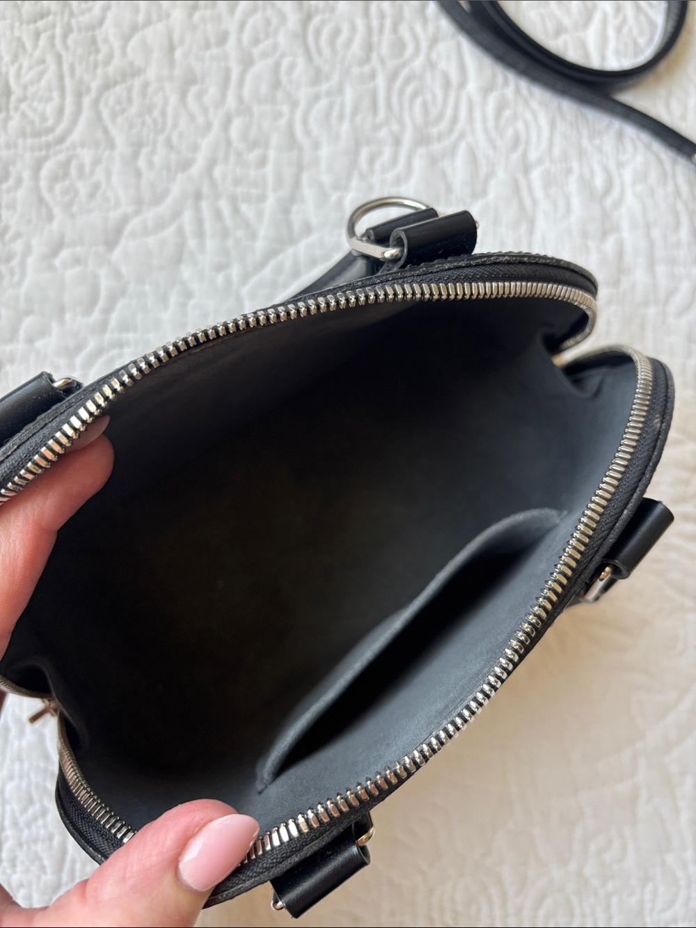 Louis Vuitton Black Epi Alma BB with Strap and Dust Bag - Picture 10 of 14